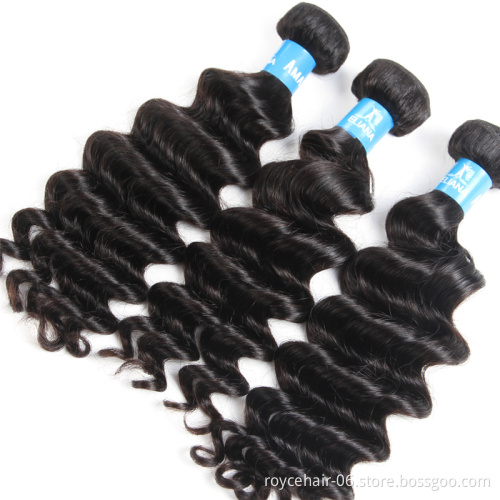Beautiful Curl Raw Material Virgin Hair Unprocessed Natural Color Weave Bundles For Sale, Brazilian Natural Wave Hair